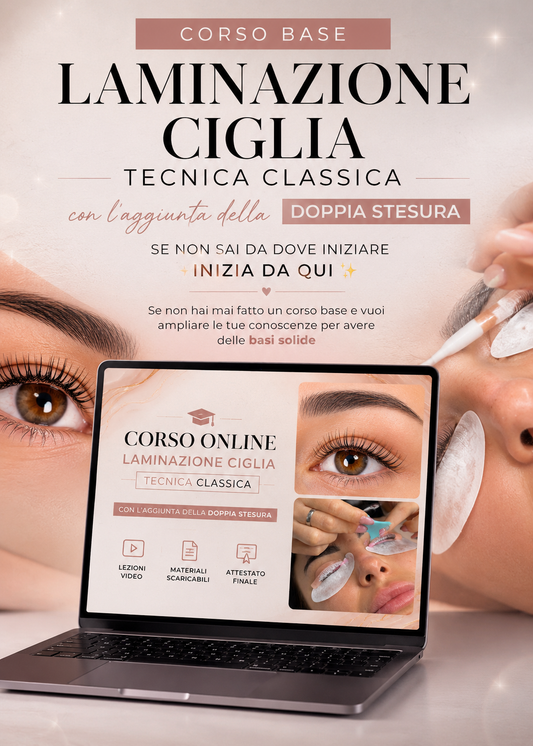 Laminazione base: Laminazione ciglia tecnica classica e doppia stesura
