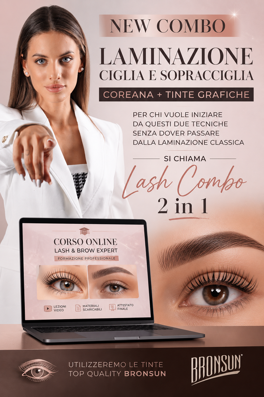 LASH COMBO: Laminazione coreana ciglia e sopracciglia + TINTE GRAFICHE e progetto russo