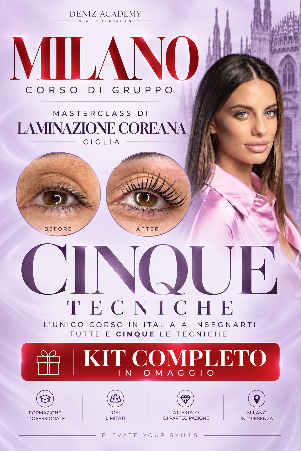 Corso di laminazione coreana in presenza a Milano – Denise Academy