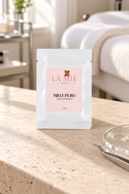 Bustina MIELE PURO LÀ MIÈ – ambientazione nello studio beauty