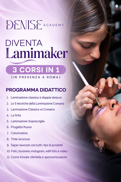 Diventa Lamimaker - 3 corsi in 1 (in presenza a Roma)
