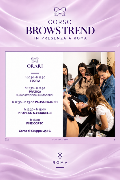 Corso Brows Trend (in presenza a Roma)