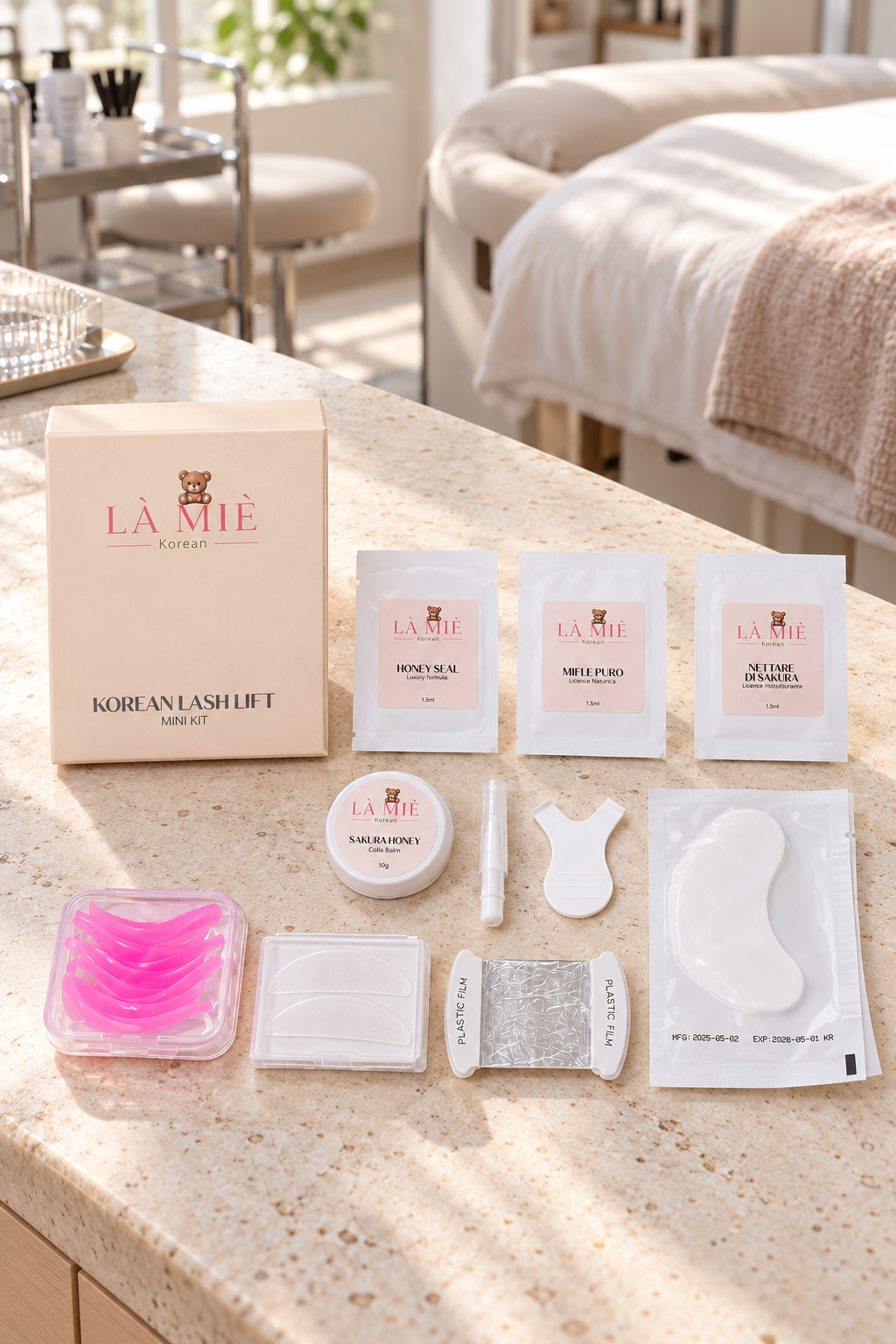 MINI KIT Laminazione Koreana LÀ MIÈ – ambientazione nello studio beauty