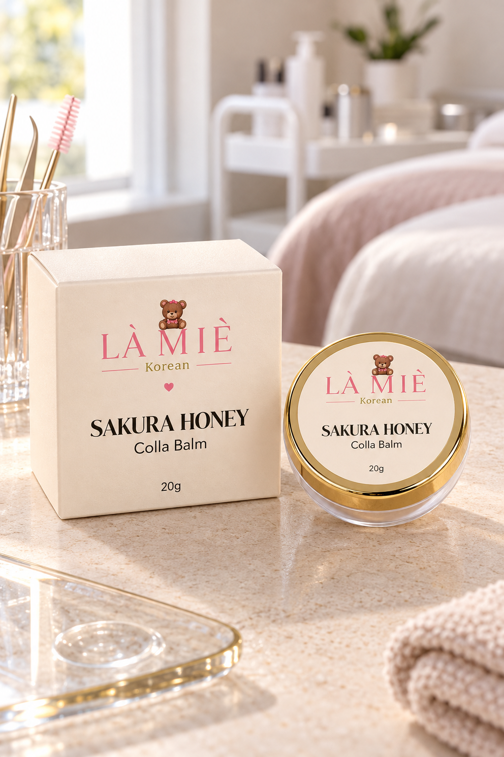 SAKURA HONEY Colla balm LÀ MIÈ – ambientazione nello studio beauty