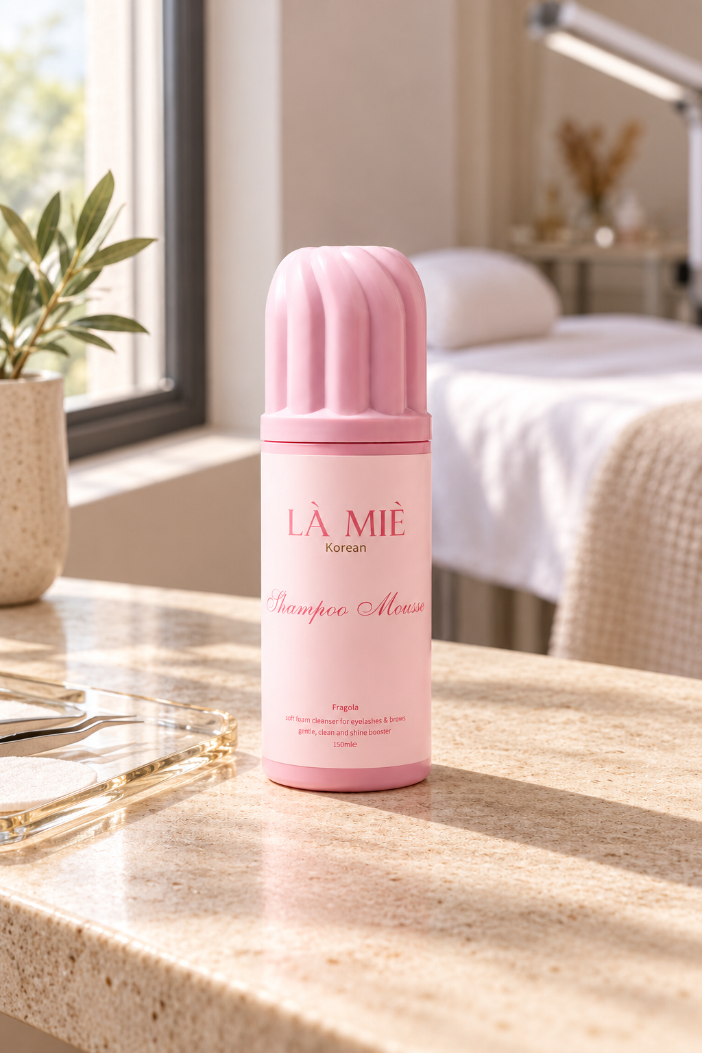 SHAMPOO PANNA Fragola LÀ MIÈ – ambientazione nello studio beauty
