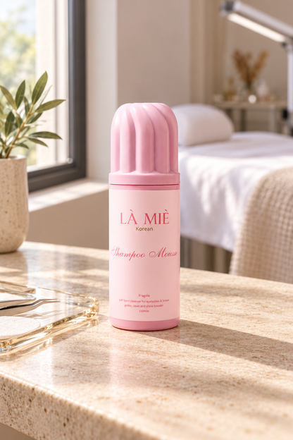SHAMPOO PANNA Fragola LÀ MIÈ – ambientazione nello studio beauty
