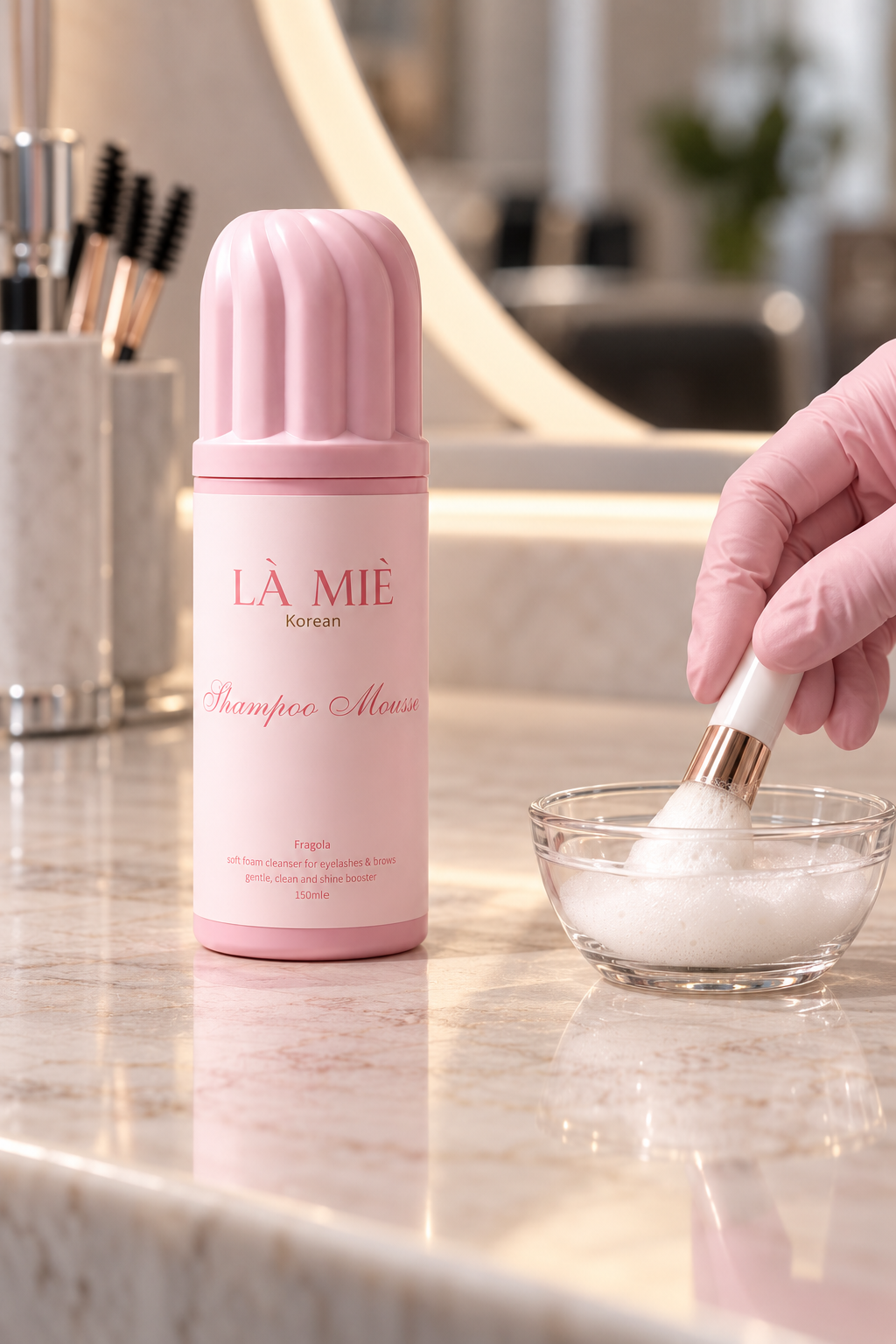 SHAMPOO PANNA Fragola LÀ MIÈ – utilizzo e preparazione professionale